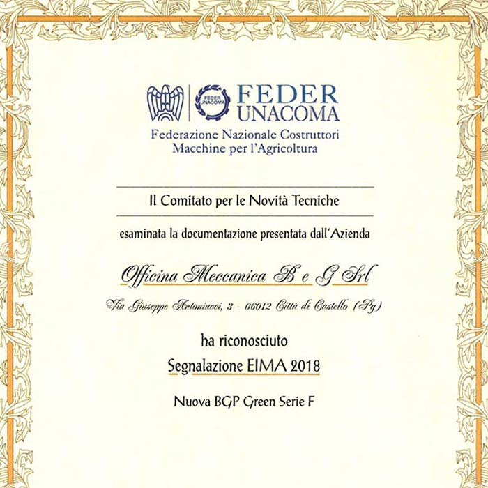 Concorso novità tecniche EIMA 2018